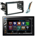Enrock Dual XDVD256BT Double-DIN 6.2" Touchscreen USB DVD CD MP3 Bluetooth Stereo Car Audio Receiver, Scosche FD1426B Dash Install Kit, with FD23B Radio Wire Harness, Fits 2004-Up Select Ford