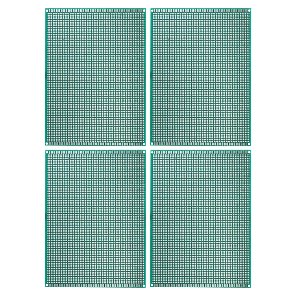 Uxcell 7.9" x 5.9" Double Sided PCB Board, 4 Pcs, Green