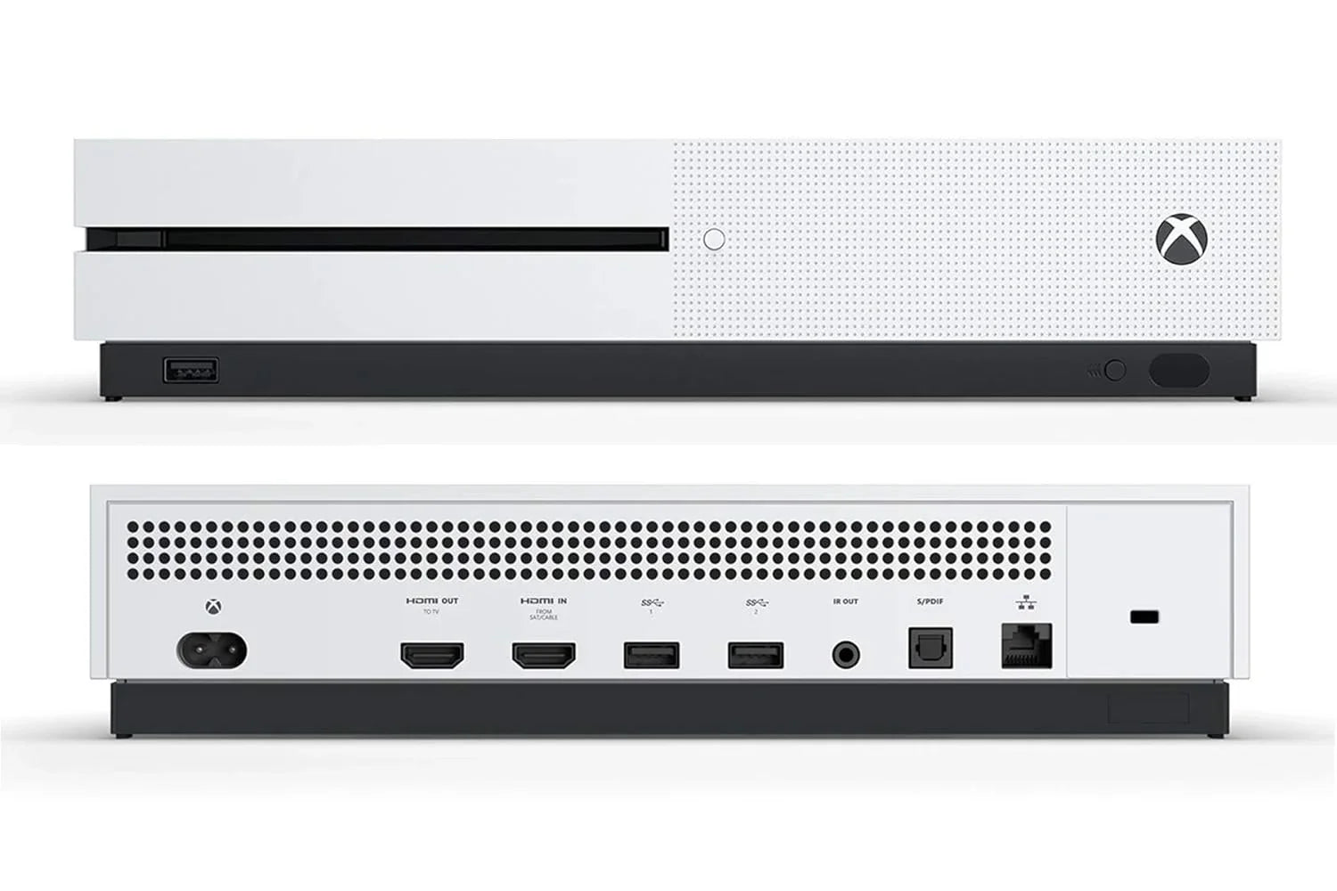 Microsoft Xbox One X 1TB, 4K Ultra HD White Console Only with Headset BOLT AXTION Bundle Used