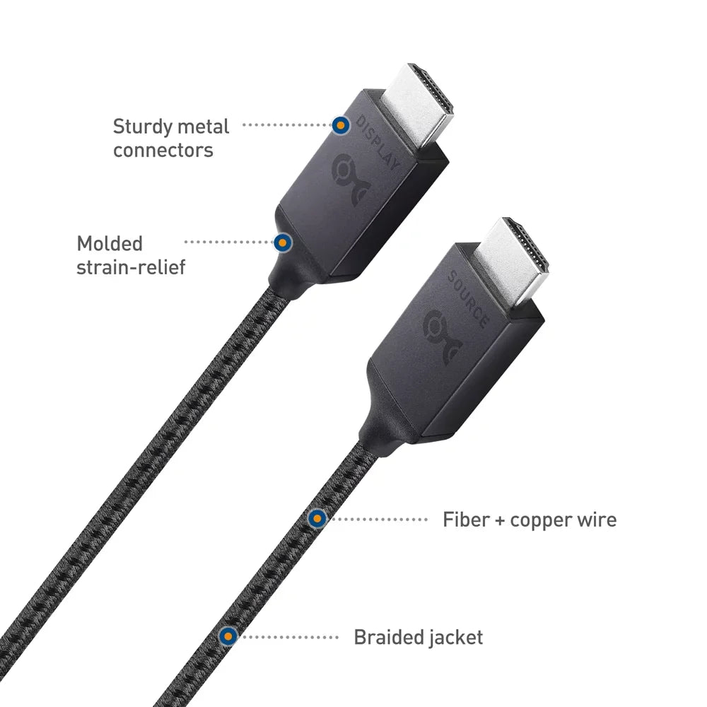 Cable Matters Certified Active Ultra High Speed HDMI Cable (Fiber Active Optical 8K HDMI Cable) – 10m / 32.8 Feet – Supporting 8K@60Hz 4K@120Hz HDR - Designed for XBOX, Matching with PS5, Apple TV
