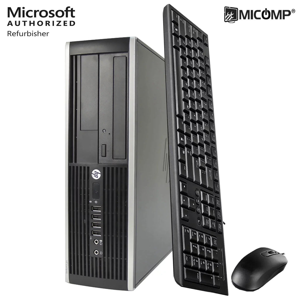 Hp Elite 8100 SFF Dual Core i5 3.2Ghz 8GB RAM 500Gb SSD WiFi Windows 10 Home Desktop Computer - 1 Year Warranty