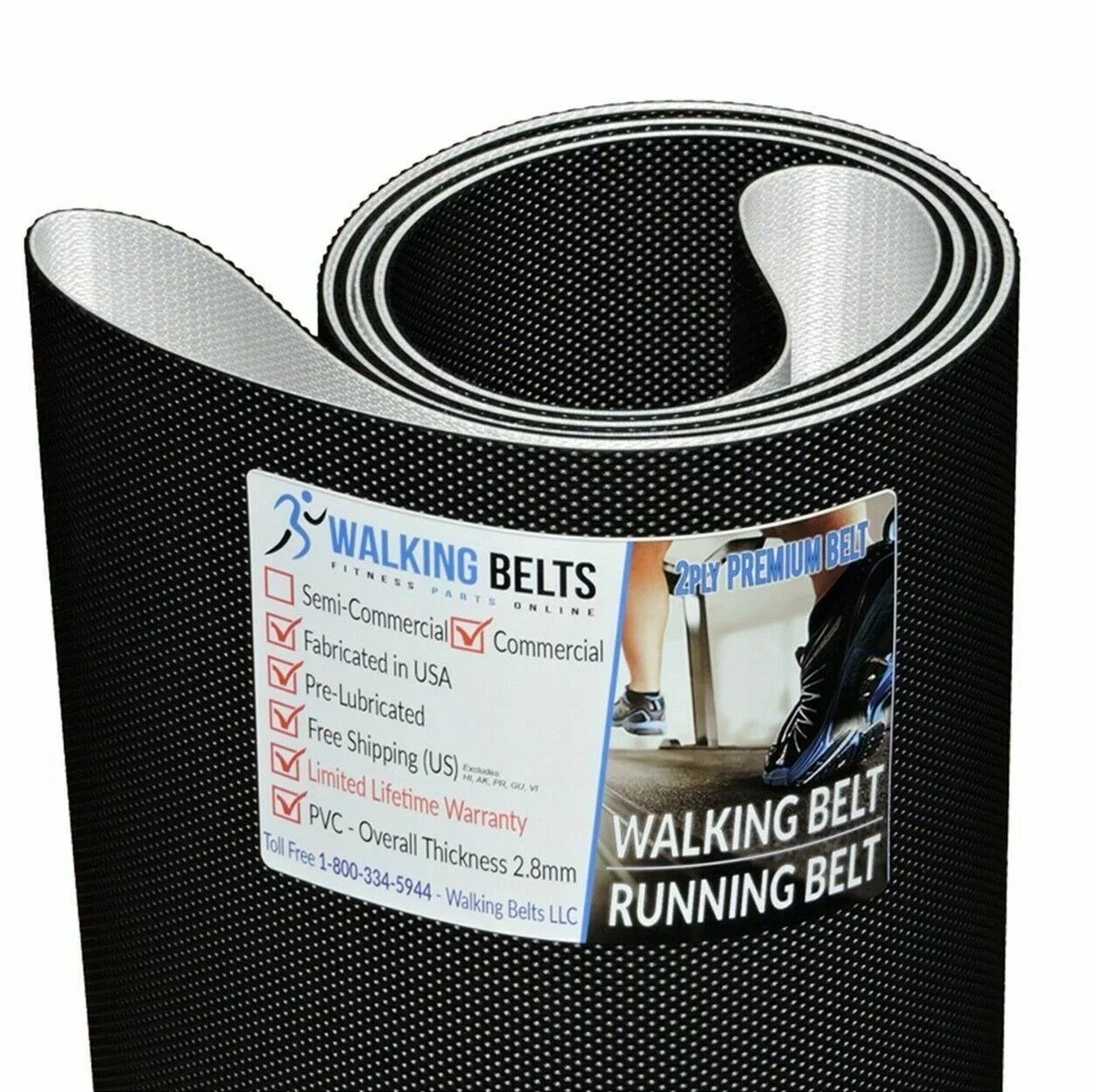 Life Fitness 9100 Treadmill Walking Belt 2ply Premium Serial 333423 - 336775