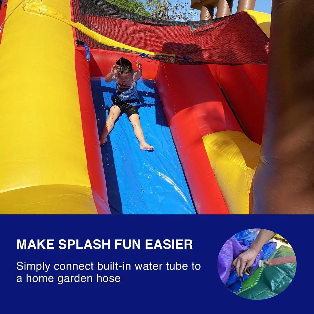 JumpOrange Pirate Ship Commercial Grade Bounce House Water Slide for Kids and Adults (with Blower)