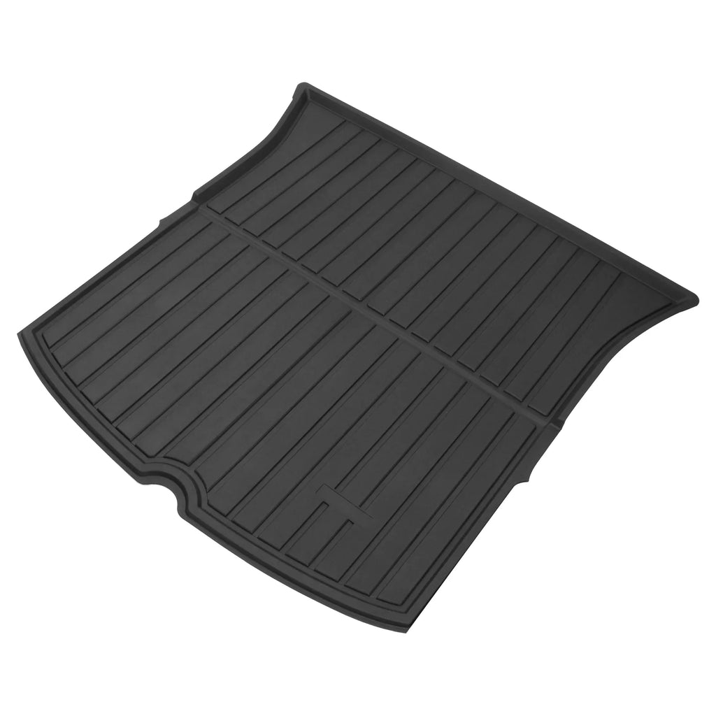 Ikon Motorsports Trunk Mats Cargo Liner Matching with 2020-2023 Tesla Model Y Black Injection TPE All Condition Waterproof Anti-Slip Frunk Trunk Under Cargo Storage Liner Mat Interior Accessories