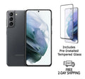 Refurbished Samsung Galaxy S21 5G G991U (Fully Unlocked) 128GB Phantom Gray with Screen Protector