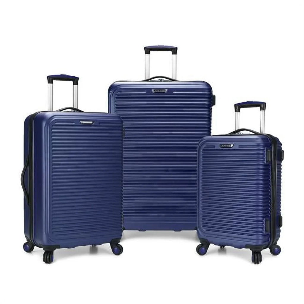 Travel Select TS09094N Savannah 3 Piece Hardside Spinner Luggage Set, Navy
