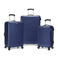 Travel Select TS09094N Savannah 3 Piece Hardside Spinner Luggage Set, Navy