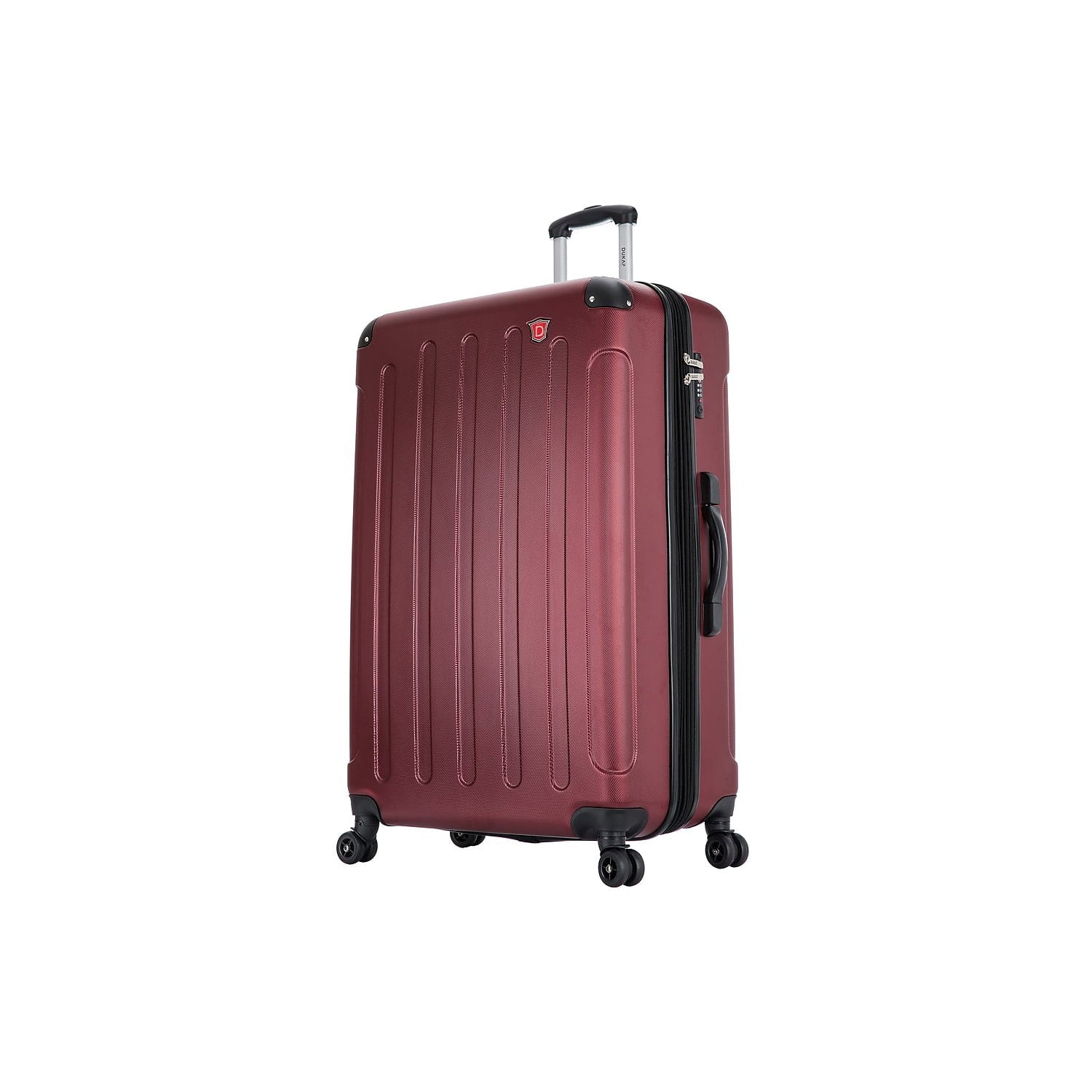 DUKAP INTELY PC/ABS Plastic 4-Wheel Spinner Luggage Wine (DKINT00L-WIN)