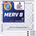 Filter King 38x22.5x1a Air Filter | 4-PACK | MERV 8 HVAC Pleated A/C Furnace Filters | MADE IN USA | Actual Size: 38 x 22.5 x .75"