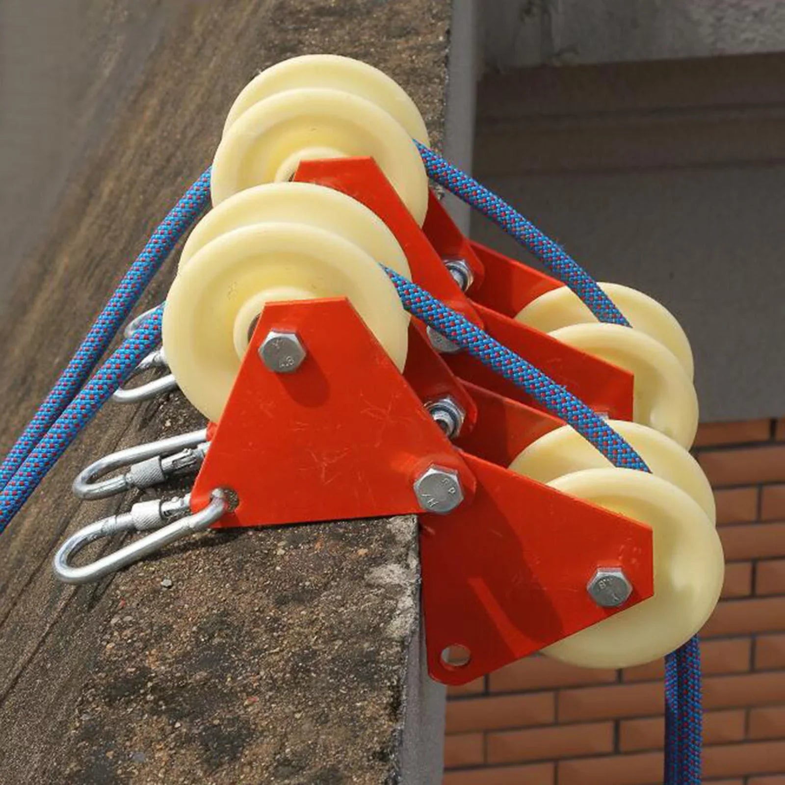 Rock Climbing Hiking Abseiling Rappelling Rope Anchor Rope Edge Sheath Wheels Durable Accessories