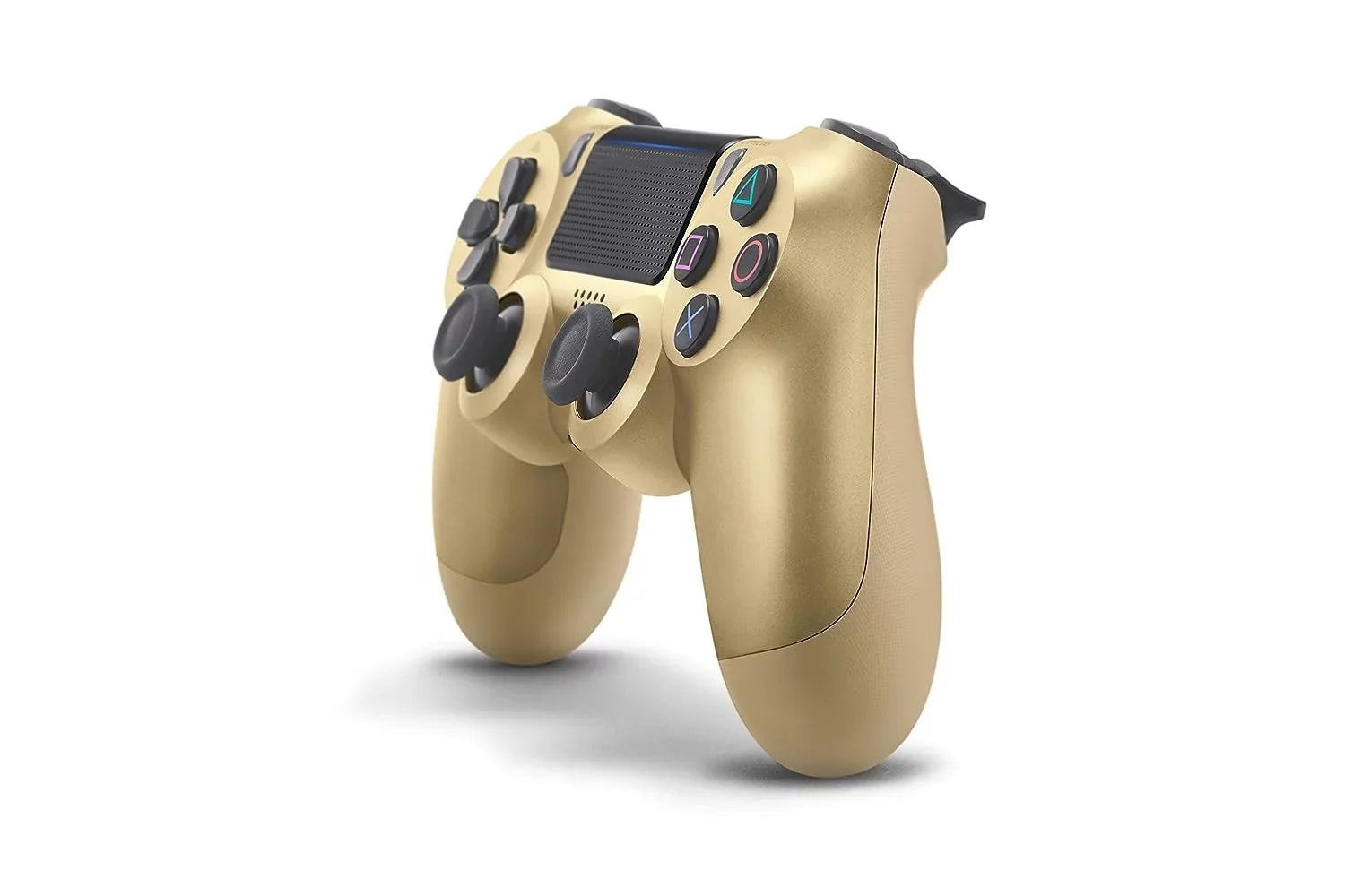 Like New PlayStation 4 DualShock Wireless Gold 2 Controller with Earbuds BOLT AXTION Bundle