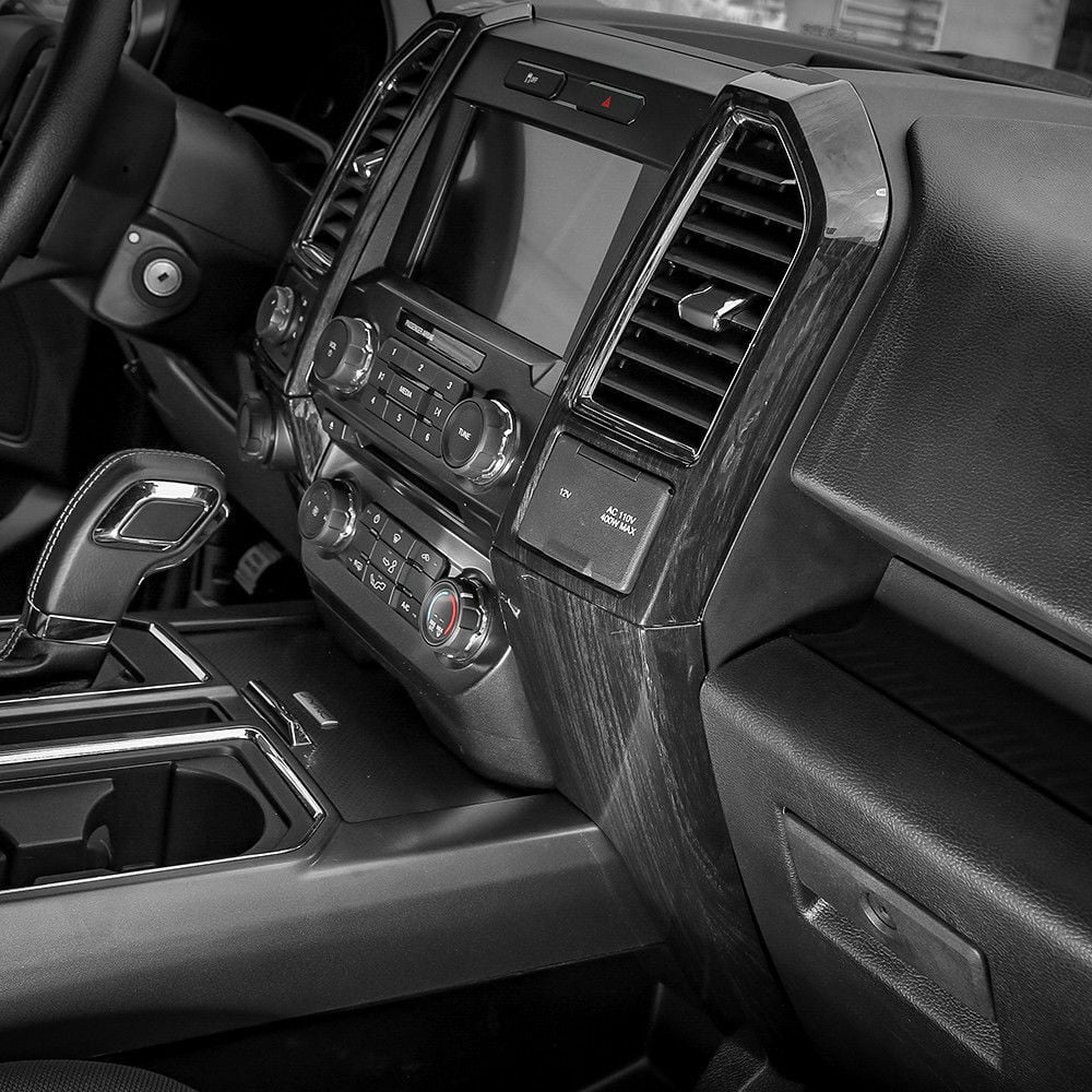 Teledu Car ABS Interior Center Console Protection Trims 8 pcs F150 m