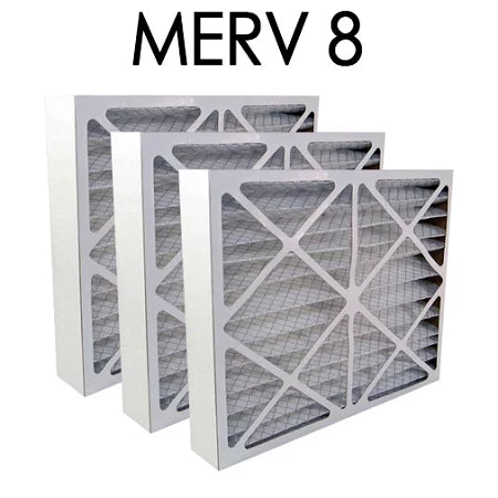 20x24x4 MERV 8 Pleated Air Filter 3PK | 19.375x23.375x3.625 - Actual Size