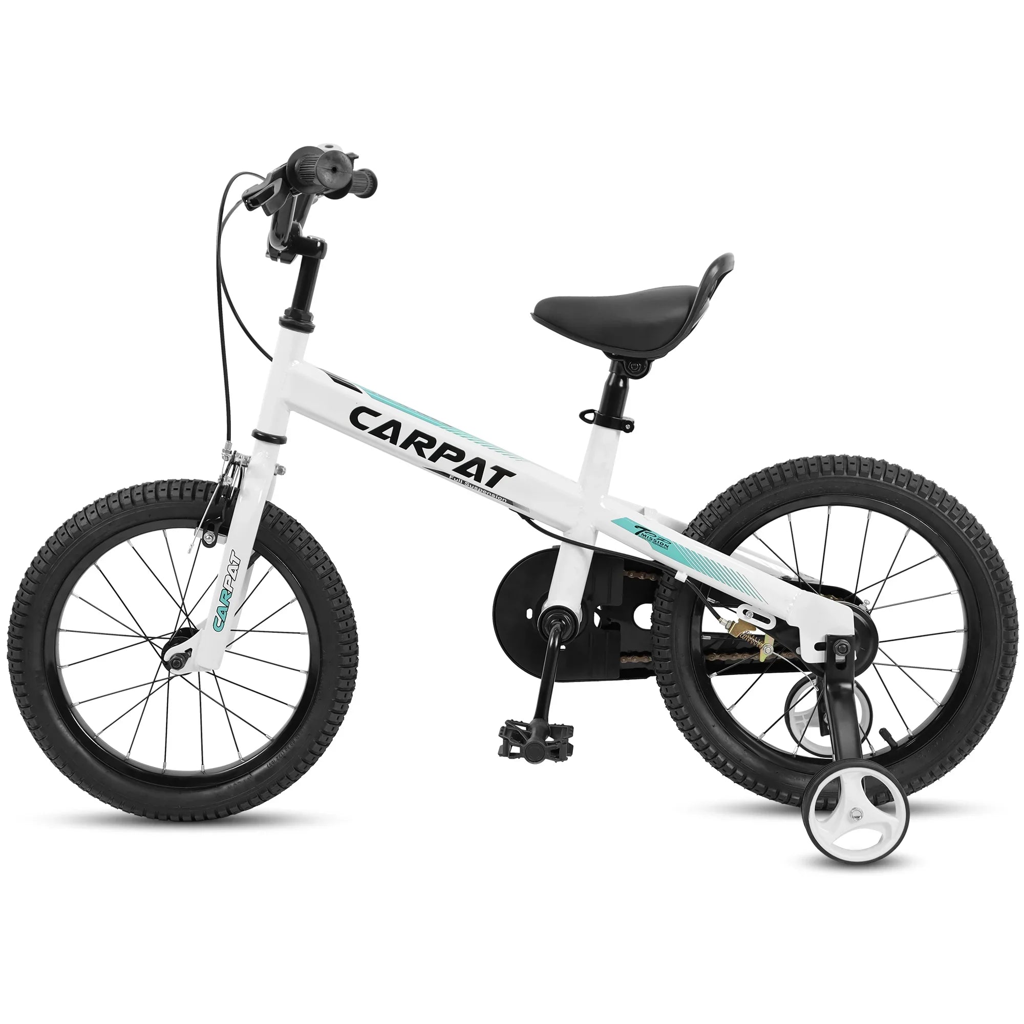 Taktack Kids' Bike 14 Inch Wheels, 1-Speed Boys Girls Child Bicycles For 3-5 Years, With Removable Training Wheels Baby Toys, Coaster+U Brake