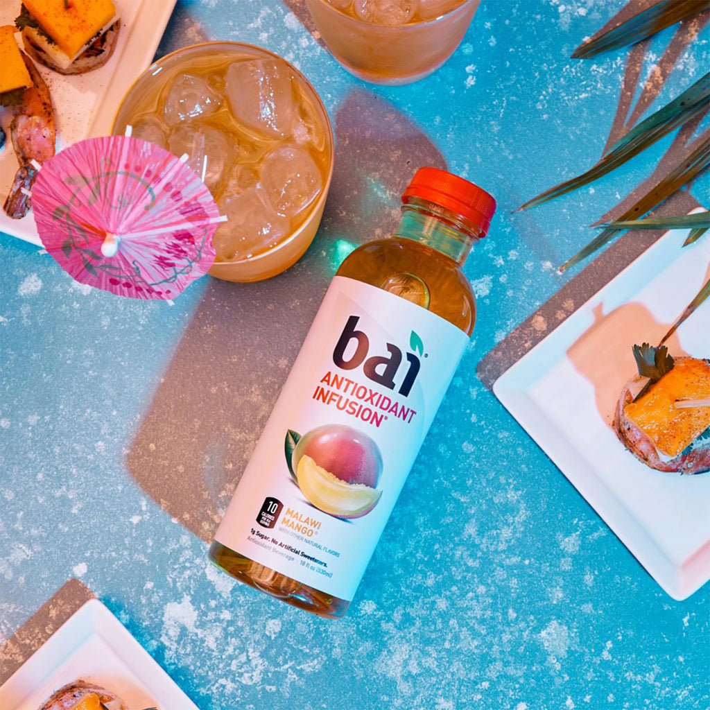 Bai Gluten-Free, Malawi Mango, Antioxidant Infused Drink, 18 Fl Oz, 12 Pack Bottles