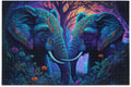 Jigsaw Puzzle (Psychedelic Elephant), Paper Wood Composite Material Zigsaw with Storage Bag and Reference Picture Easy to Solve, 1000 Pieces