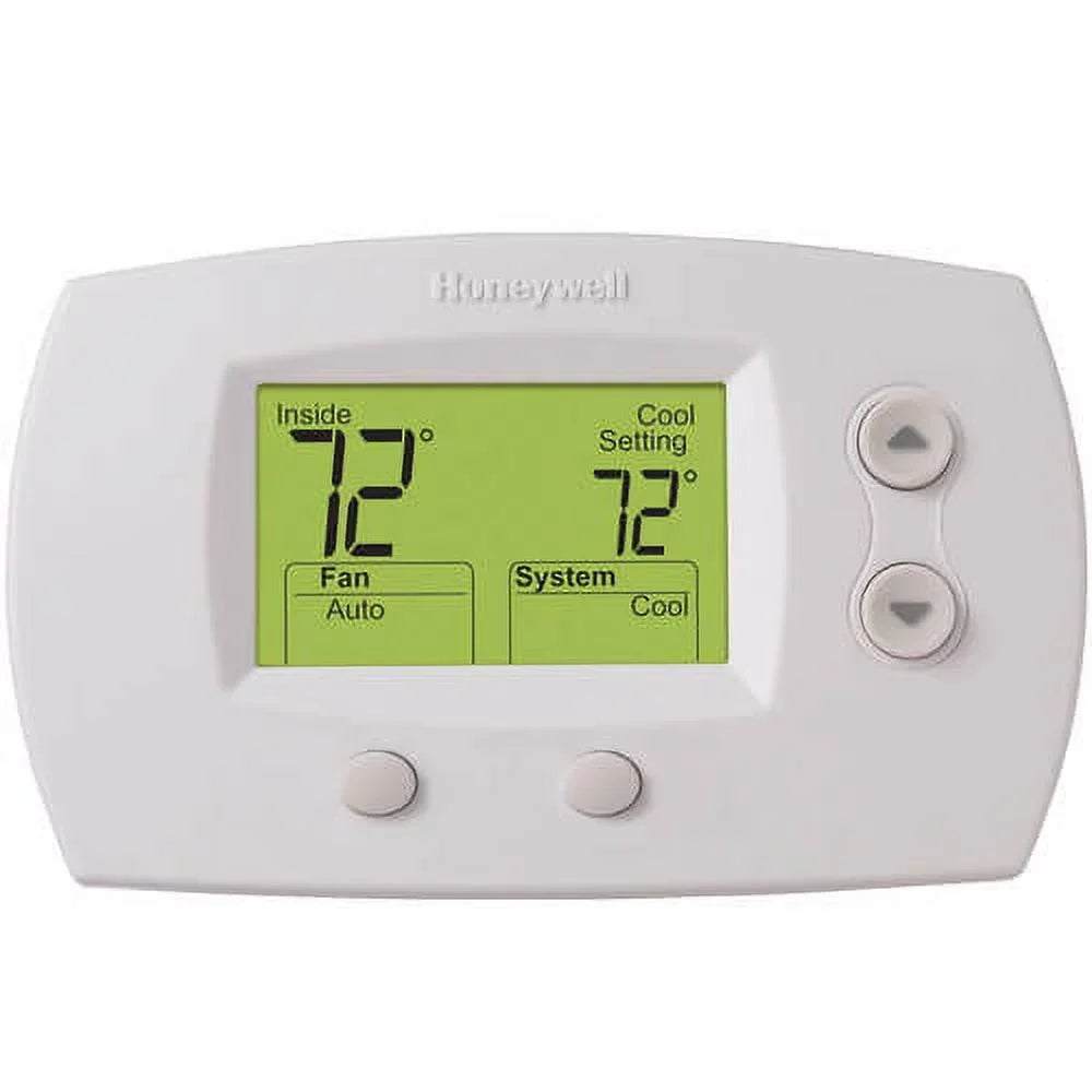 5-Pack Honeywell TH5220D1029 Focuspro 5000 Non-Programmable 2 Heat and 2 Cooling Thermostat, Large Screen + LCD Cleaner