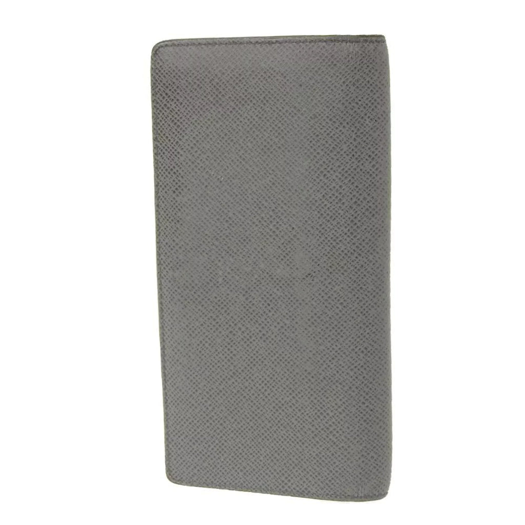 Pre-Owned Louis Vuitton LOUIS VUITTON Taiga Portefeuille Brother Bifold Long Wallet Glacier M32653 (Good)