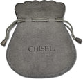 Chisel Stainless Steel Polished Brown Braided Leather Bracelet - 8.5"