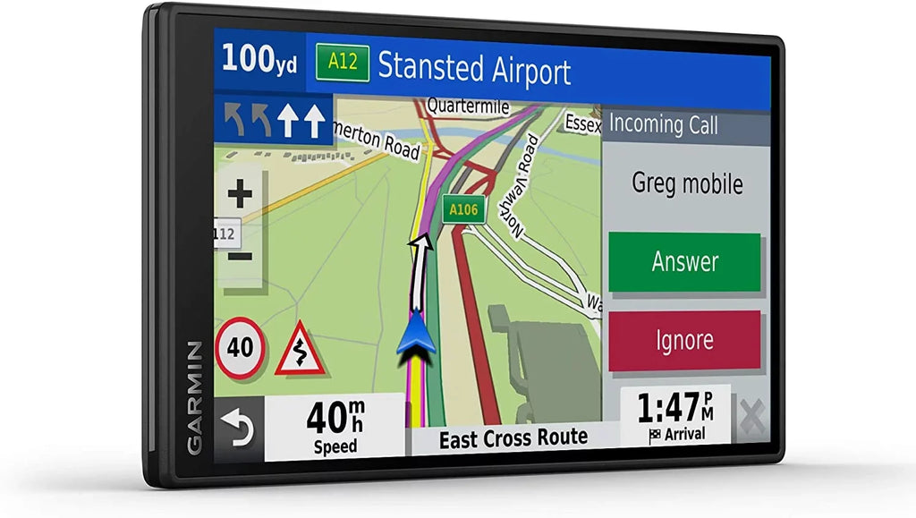 Garmin DriveSmart 55 Mt-D 5.5 inch Sat Nav with Edge to Edge Display, Map Updates for UK, Ireland and Full Europe, Digital Traffic, Bluetooth Hands-Free Calling, Voice Commands and Smart Features