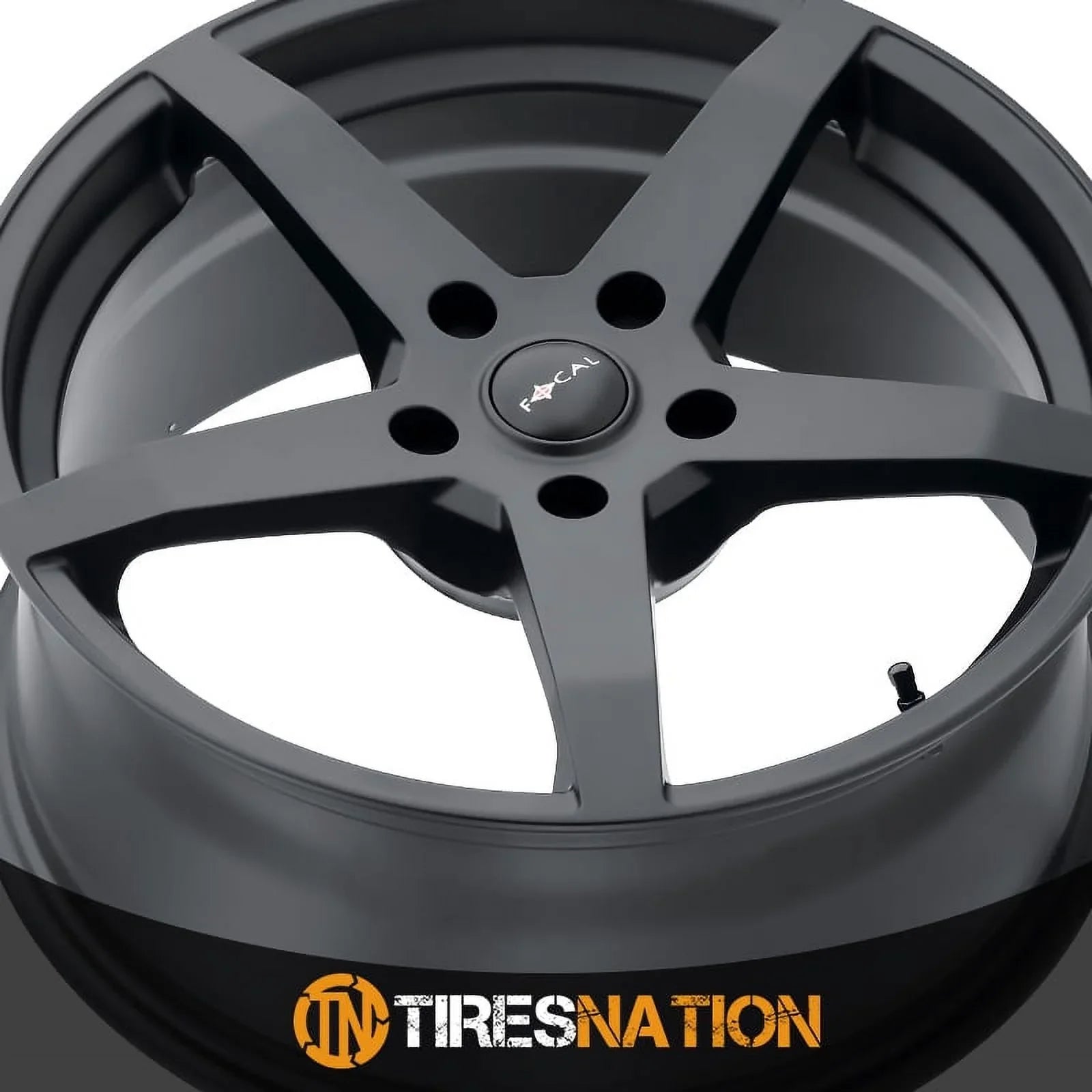 Focal 455U F-55 17x8 5x120 +35mm Black/Machined Wheel Rim 17" Inch