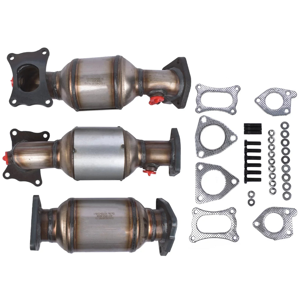Mustrod Complete Catalytic Converters for Honda Pilot 3.5L 2009-2015 45131 45132 16447