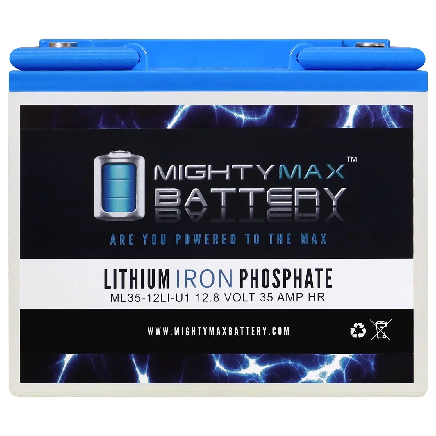 12V 35AH U1 Lithium Replacement Battery for Yamaha Rhino Utility Vehicle UTV