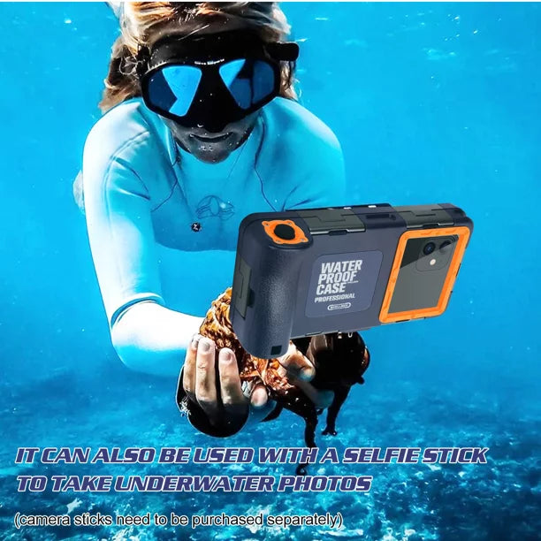 UrbanX Professional [15m/50ft] Swimming Diving Surfing Snorkeling Photo Video Waterproof Protective Case Underwater Housing for Oppo Reno4 Lite And all Phones Up to 6.9 Inch LCD with Lanyard