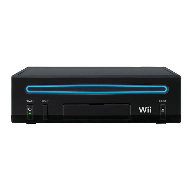 Pre-Owned Nintendo Wii Black Gaming Console + HDMI Cable Cleaning Kit BOLT AXTION Bundle (Refurbished: Like New)