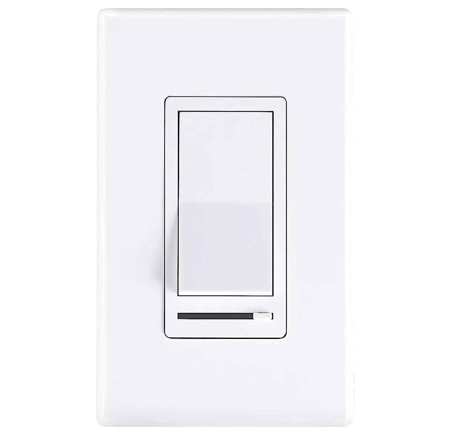Cloudy Bay in Wall Dimmer Switch for LED Light/CFL/Incandescent,3-Way Single Pole Dimmable Slide,600 Watt Wrap Plate Included