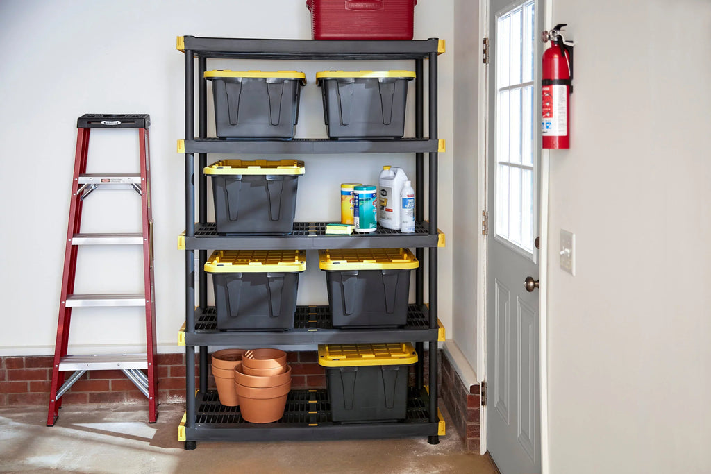 Project Source Commander 48-in W x 20-in D x 72-in H 5-Tier Heavy Duty Plastic Utility in the Freestanding Shelving Units