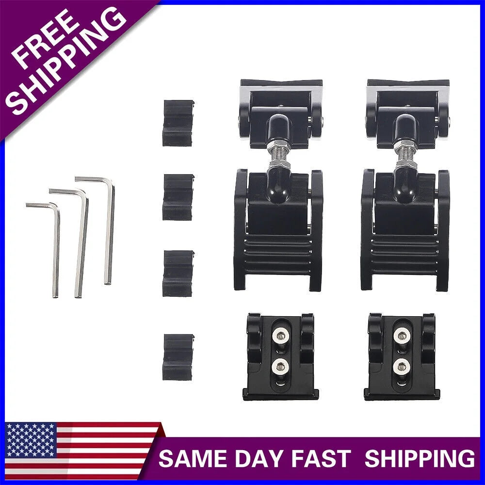 Onemayship 2 Pack Front Hood Latch Lock Catch for Jeep Wrangler JK 07-18 US Secure Vehicle Protection-Black