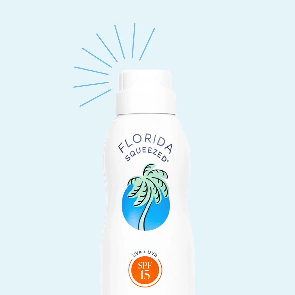 Florida Squeezed SPF 15 Sunscreen Non-Aerosol Spray 6 oz