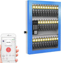 96 Key Lock Box Plus, Smart Key Cabinet Wall Mount, OTP Share Half-Remote Security Storage Lockbox, APP Bluetooth/Fixed Code for Car Dealership，，