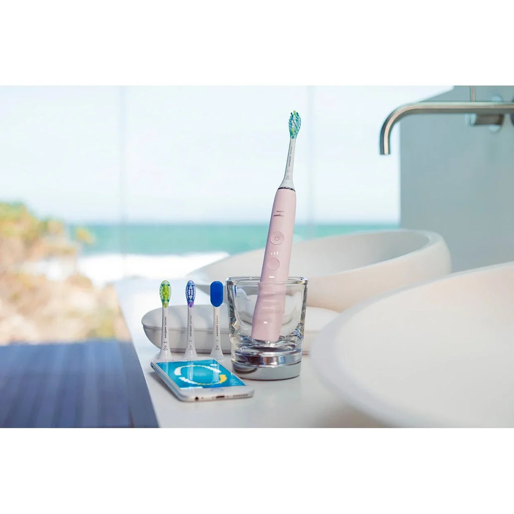 Philips Sonicare DiamondClean Smart 9500 Rechargeable Electric Power Toothbrush, Pink, HX9924/21