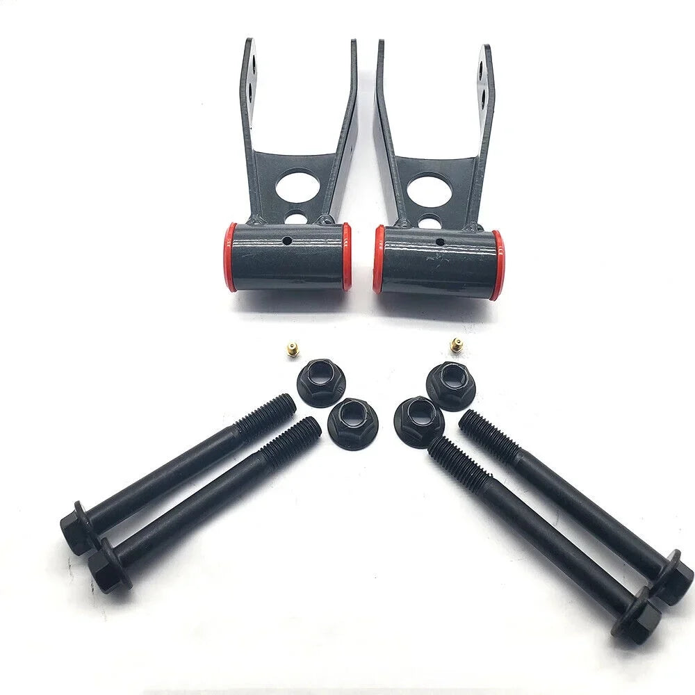 Hex Autoparts 1"-2 Rear Lift Shackles Adjustable For 84-01 Jeep Cherokee XJ Level Kit 2WD/4WD