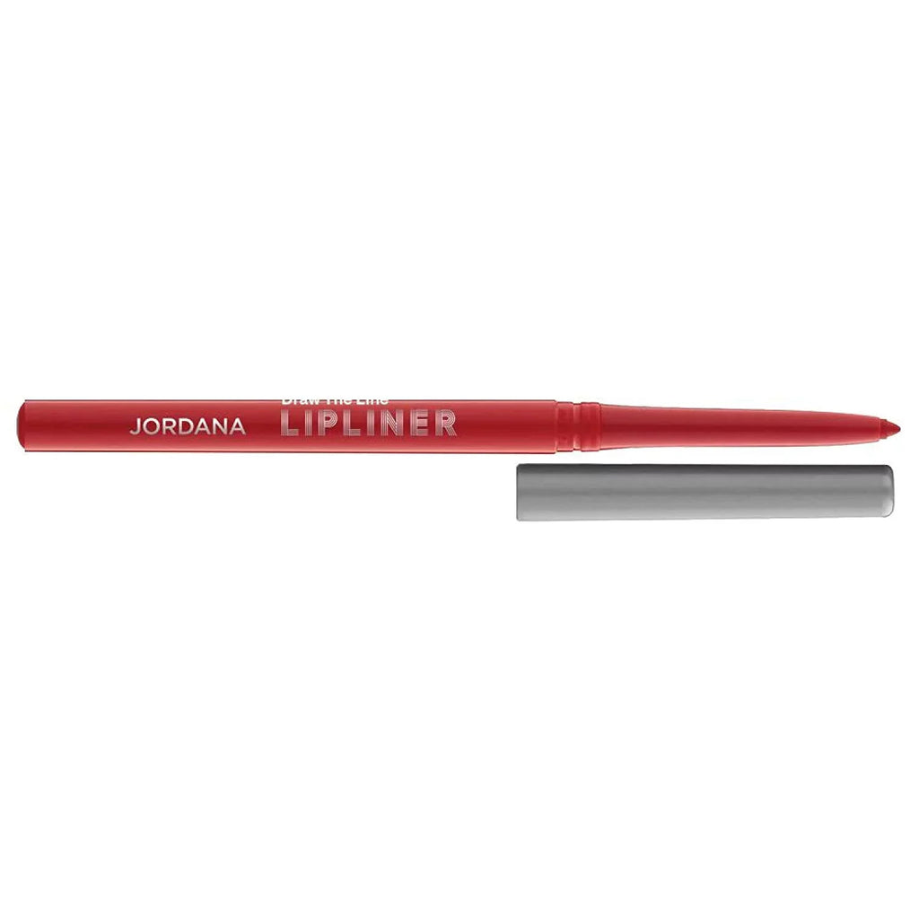 4 Pack Jordana Lipliner for Lips - Draw The Line Lipliner Pencil Sedona Red- 0.012 Oz