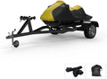 Environment Jet Ski Coating for Yamaha Wave Runner VX Cruiser HO 2015-2019 - Yellow/Black - All Environment - Trailerable - Protects from Rain, Sun, & More! Includes Trailer Straps & Storage Bag