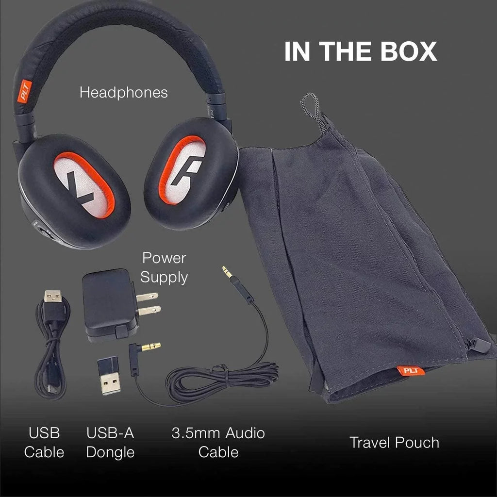 Plantronics Voyager 8200-UC Stereo Bluetooth Headset | USB Dongle | #208769-01 | Bonus AC Charger