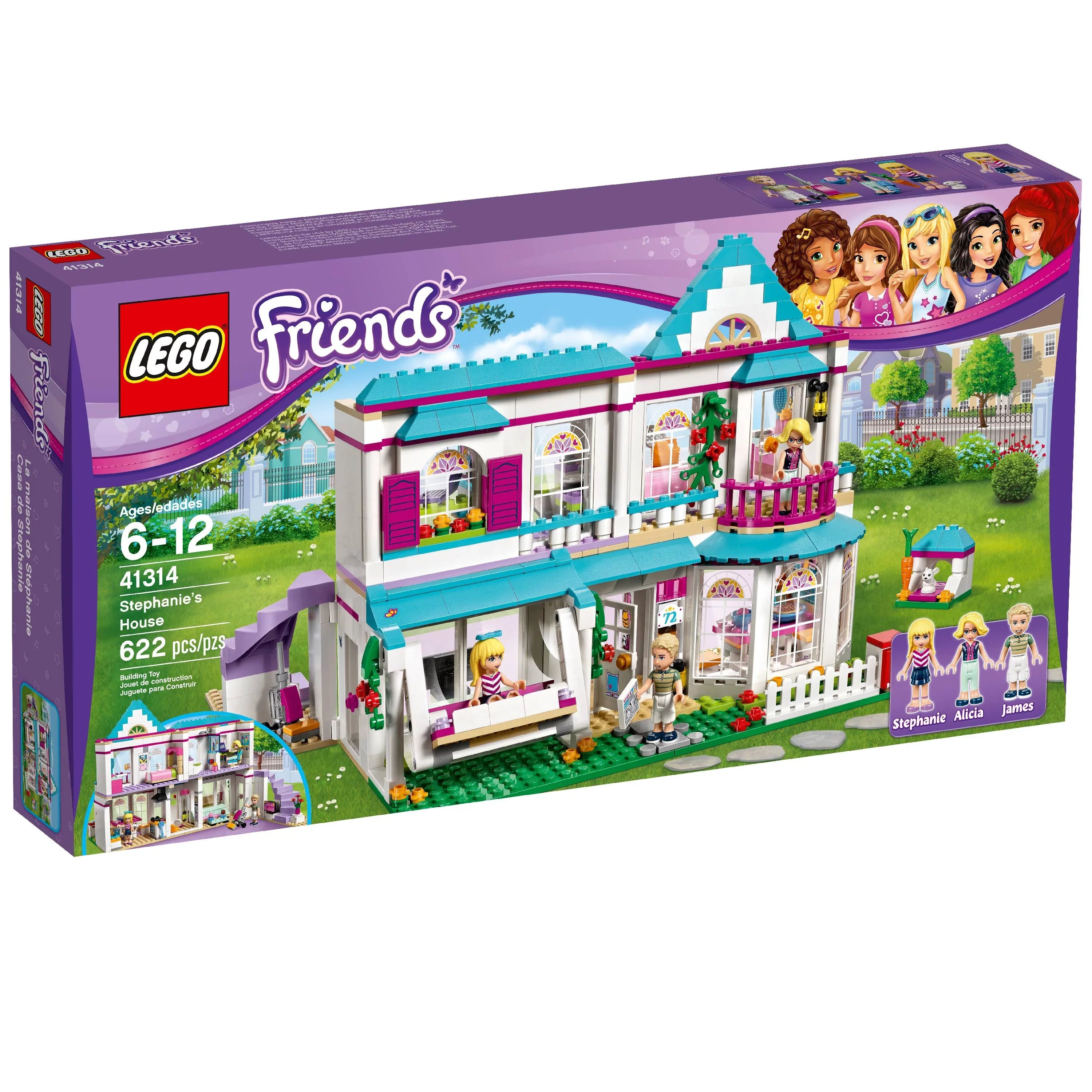 LEGO Friends Stephanie's House 41314 Toy Dollhouse Playset (622 pcs)