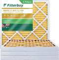 Filterbuy 24x24x2 MERV 11 Pleated HVAC AC Furnace Air Filters (4-Pack)
