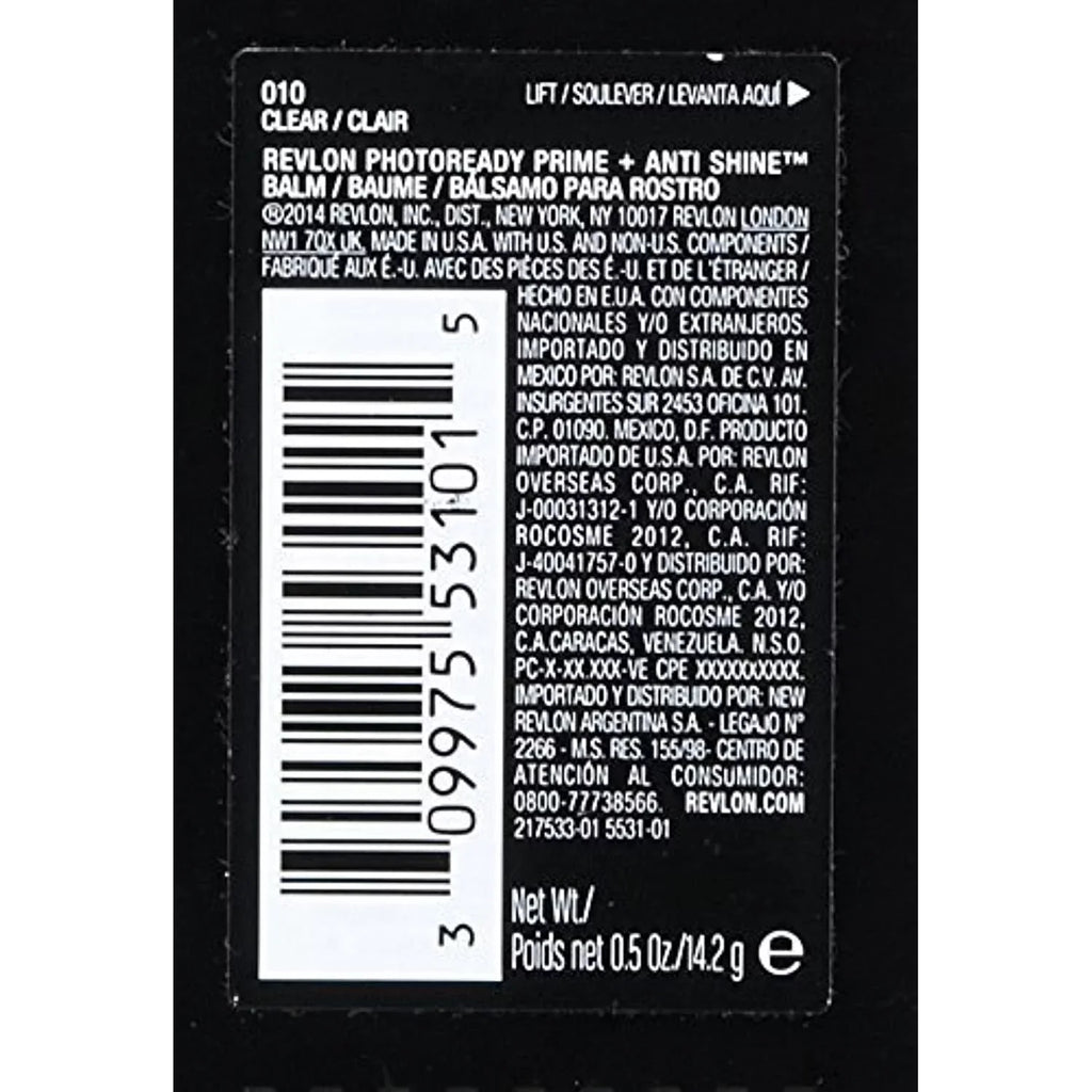 Revlon Photoready Prime & Anti Shine Balm, Clear