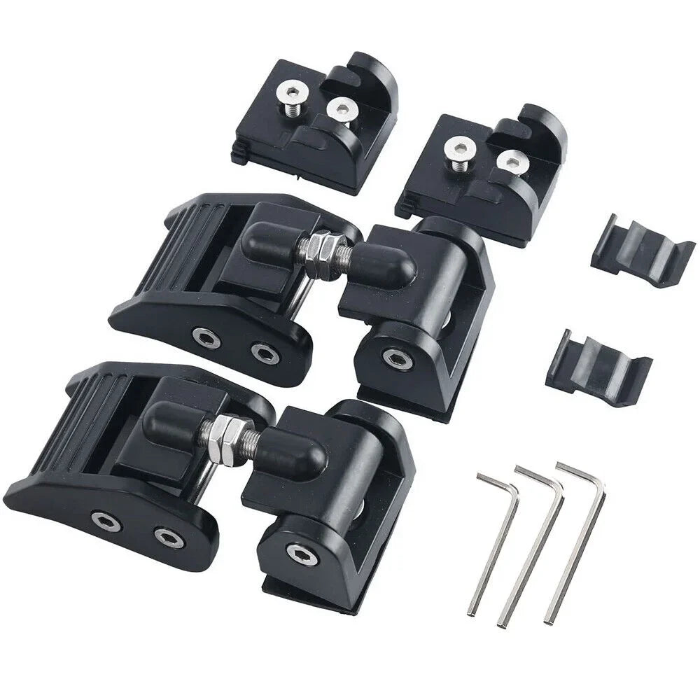 G·PEH 2x Hood Latch Locking Hood Catch For 2007-2018 Jeep Wrangler JK JKU Black