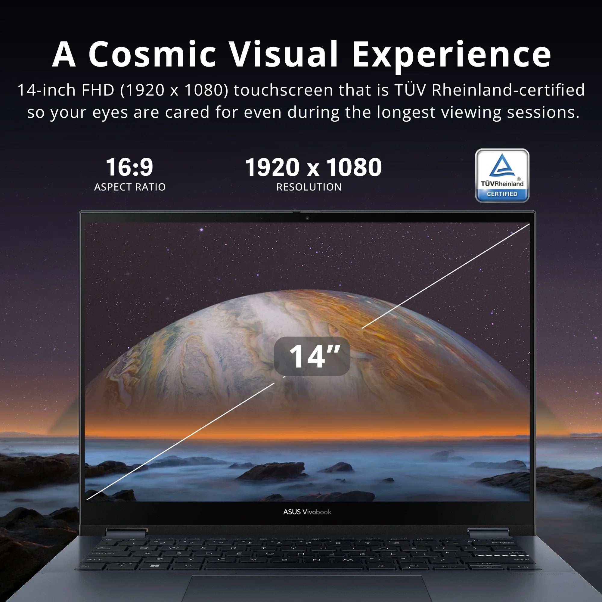 ASUS Vivobook S 14 Flip 14" FHD Touch Display, Intel Core i5-12500H CPU, 8GB DDR4 RAM, 512GB SSD, NumberPad, Thunderbolt 4, Windows 11 Home, Quiet Blue, Hotface 32GB USB Card