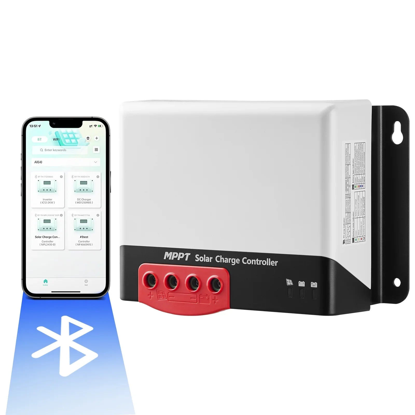 SKYSHALO MPPT Solar Charge Controller 40 Amp 12V/24V Car Solar Panel Controller