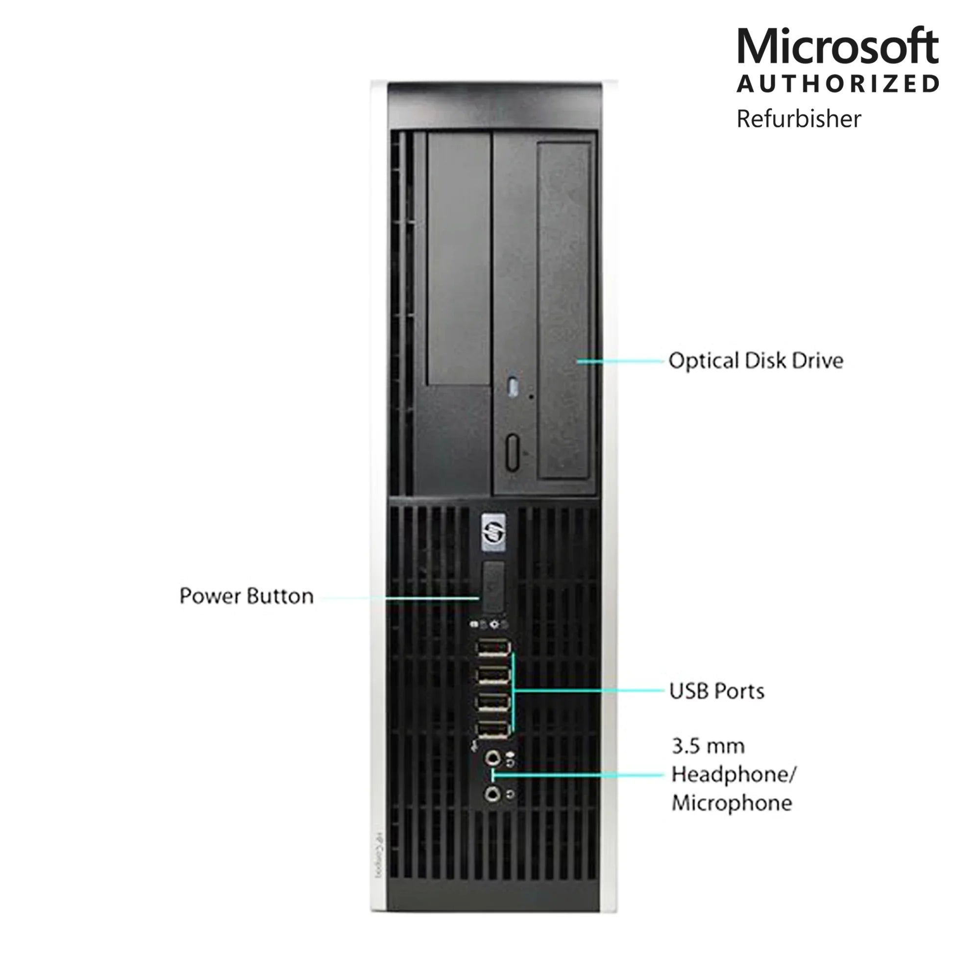 Hp Elite 8100 SFF Core i5 3.2Ghz 8GB RAM 960GB SSD WiFi Windows 10 Desktop Computer PC - 1 Year Warranty