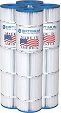 Pool Filter 4-Pack, Replaces Jandy CL460 R0554600, Unicel C-7468, Filbur FC-0810, & Pleatco PJAN115 Filter Cartridges - Made in USA