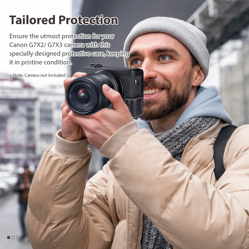 Shinysix Camera Bag,Case Pu Leather Pu Leather Camera Removable Matching With Leather Camera With