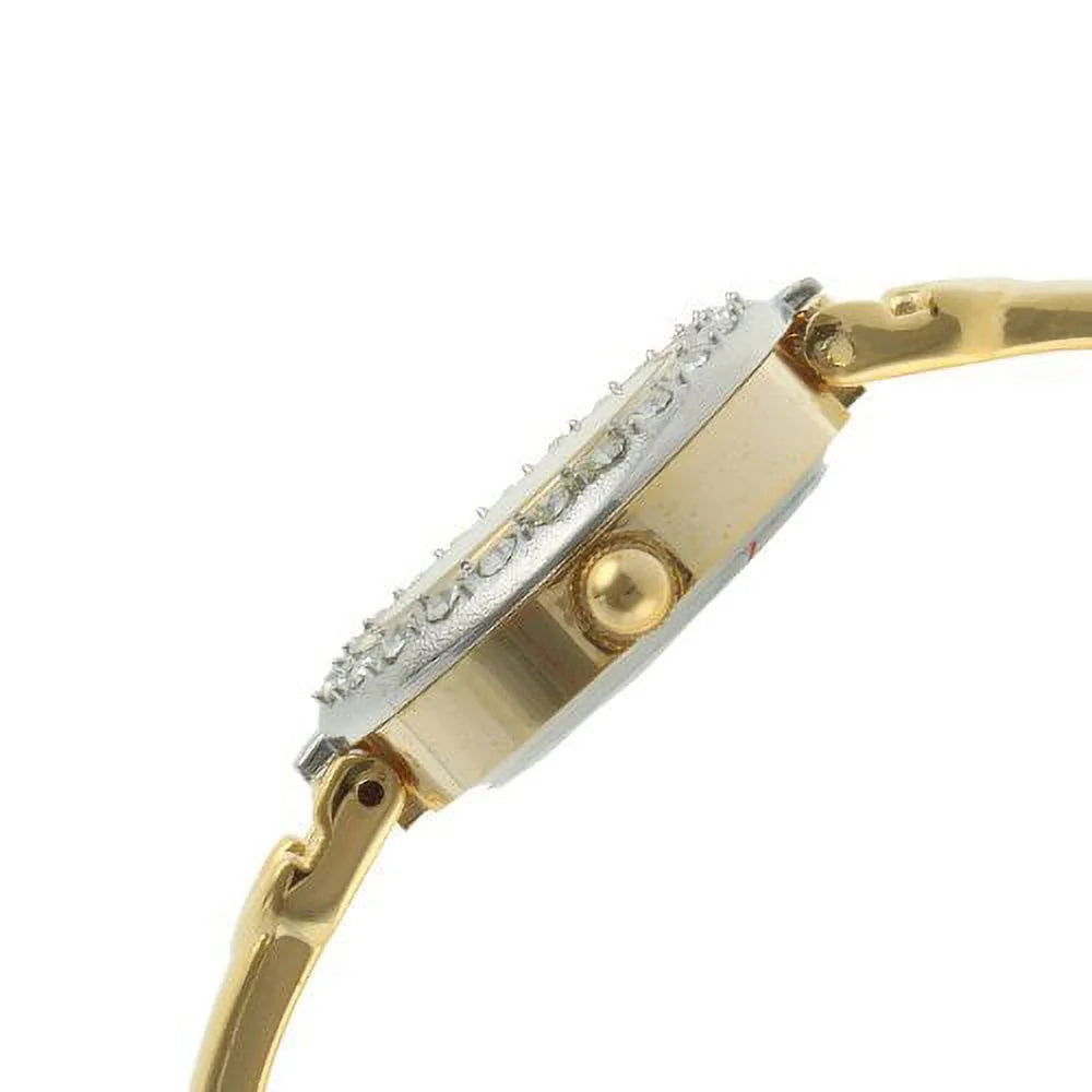 ST3 Women's Gold-Tone Half Bangle Gift Set Watch