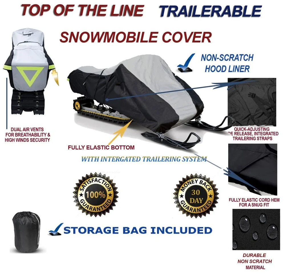 600D Snowmobile Travel and Storage Coating Suitable for 2008-2008 Model Year Ski Doo Bombardier GSX LIMITED TOURING 600 HO SDI Sleds. Slush and Mud Protection